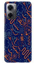 Line Art Baground Case for Redmi 11 Prime 5G