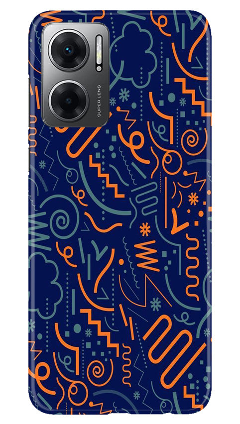 Line Art Baground Case for Redmi 11 Prime 5G
