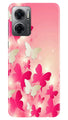 White Pick Butterflies Case for Redmi 11 Prime 5G