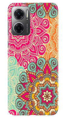 Rangoli art2 Mobile Back Case for Redmi 11 Prime 5G (Design - 29)
