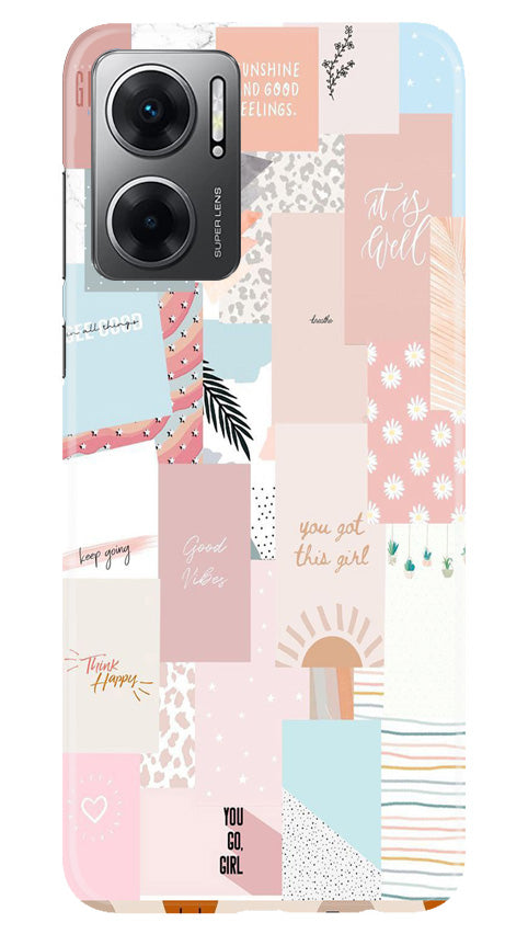 Shinny Blue Background Case for Redmi 11 Prime 5G