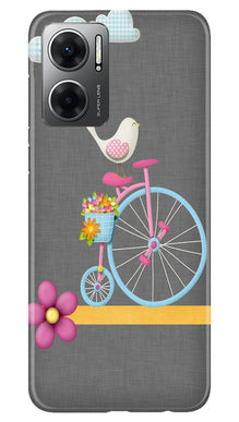 Sparron with cycle Mobile Back Case for Redmi 11 Prime 5G (Design - 34)