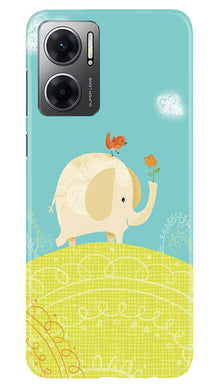 Elephant Painting Mobile Back Case for Redmi 11 Prime 5G (Design - 46)