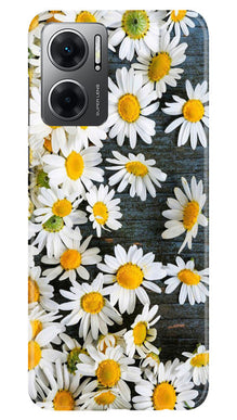 White flowers2 Mobile Back Case for Redmi 11 Prime 5G (Design - 62)