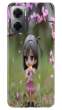 Cute Girl Mobile Back Case for Redmi 11 Prime 5G (Design - 92)