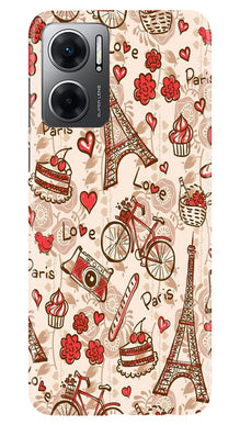 Love Paris Mobile Back Case for Redmi 11 Prime 5G  (Design - 103)