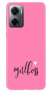 Girl Boss Black Mobile Back Case for Redmi 11 Prime 5G (Design - 237)