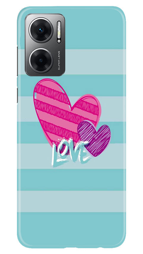 White Heart Case for Redmi 11 Prime 5G (Design No. 260)
