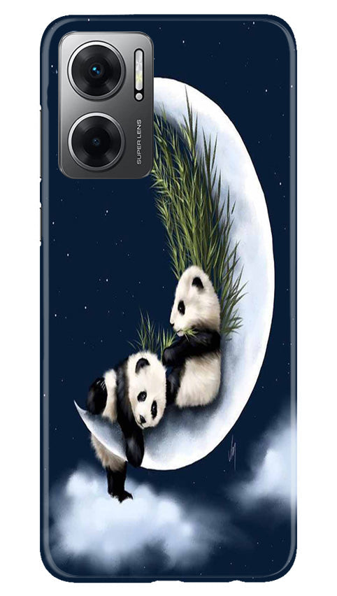 Panda Bear Mobile Back Case for Redmi 11 Prime 5G (Design - 279)