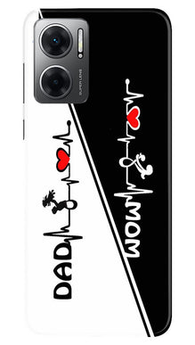 Love Mom Dad Mobile Back Case for Redmi 11 Prime 5G (Design - 344)