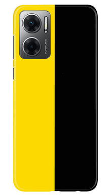 Black Yellow Pattern Mobile Back Case for Redmi 11 Prime 5G (Design - 354)