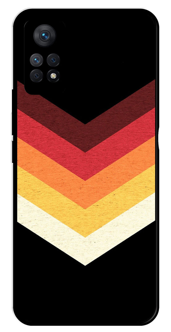 MultiColor Arrow Metal Mobile Case for Redmi Note 11 Pro Plus   (Design No -04)