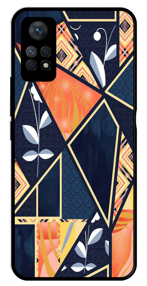 Marble Design Metal Mobile Case for Redmi Note 11 Pro Plus   (Design No -07)