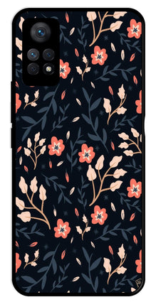 Floral Pattern Metal Mobile Case for Redmi Note 11 Pro Plus