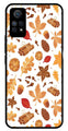 Autumn Leaf Metal Mobile Case for Redmi Note 11 Pro Plus   (Design No -19)