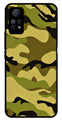 Army Pattern Metal Mobile Case for Redmi Note 11 Pro Plus   (Design No -35)