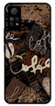 Coffee Pattern Metal Mobile Case for Redmi Note 11 Pro Plus   (Design No -37)