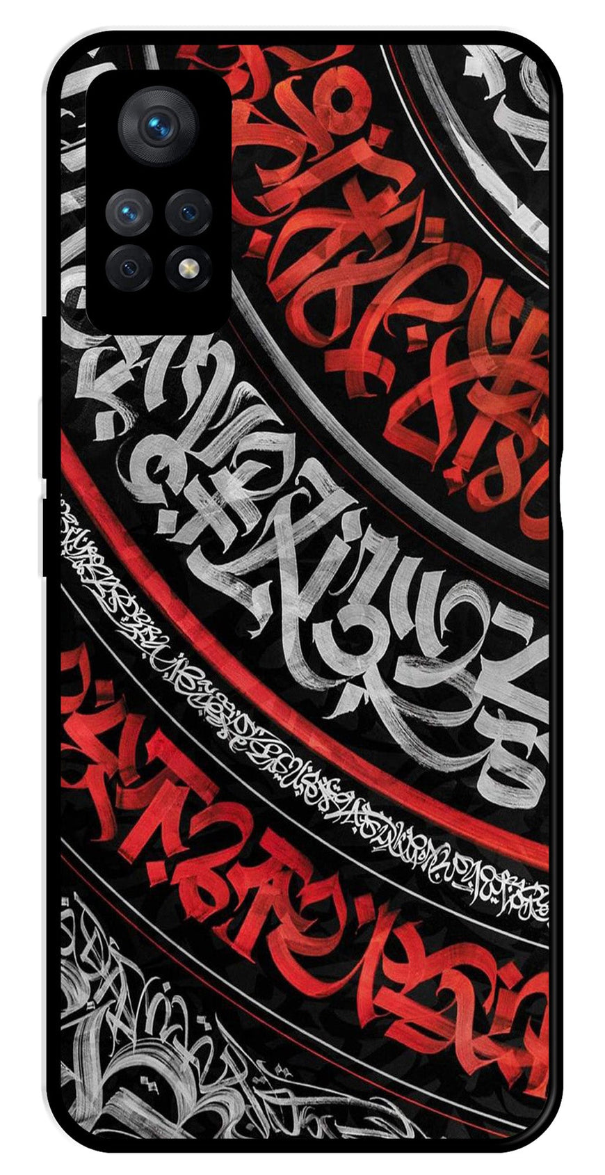 Qalander Art Metal Mobile Case for Redmi Note 11 Pro   (Design No -49)