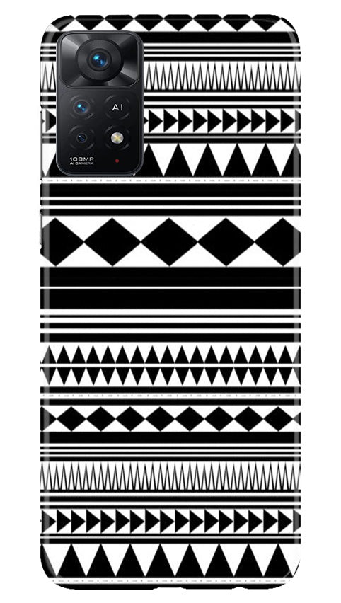 Black white Pattern Case for Redmi Note 11 Pro Plus
