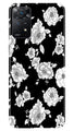 White flowers Black Background Case for Redmi Note 11 Pro Plus