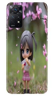 Cute Girl Mobile Back Case for Redmi Note 11 Pro Plus (Design - 92)