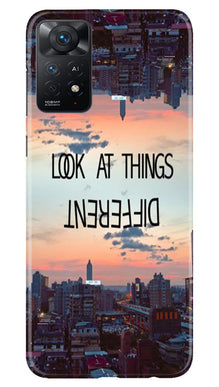 Look at things different Mobile Back Case for Redmi Note 11 Pro Plus (Design - 99)
