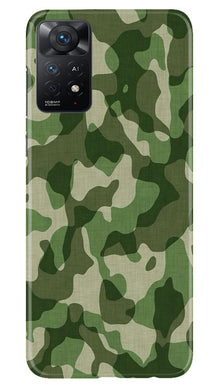 Army Camouflage Mobile Back Case for Redmi Note 11 Pro Plus  (Design - 106)
