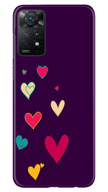 Purple Background Mobile Back Case for Redmi Note 11 Pro Plus  (Design - 107)