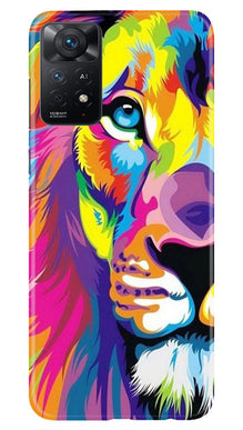 Colorful Lion Mobile Back Case for Redmi Note 11 Pro Plus  (Design - 110)