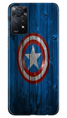 Captain America Superhero Mobile Back Case for Redmi Note 11 Pro Plus  (Design - 118)