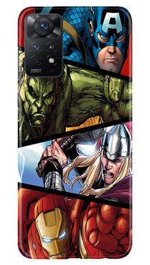 Avengers Superhero Mobile Back Case for Redmi Note 11 Pro Plus  (Design - 124)