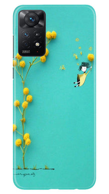 Flowers Girl Mobile Back Case for Redmi Note 11 Pro Plus (Design - 185)