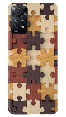 Puzzle Pattern Mobile Back Case for Redmi Note 11 Pro Plus (Design - 186)