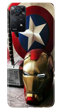 Ironman Captain America Mobile Back Case for Redmi Note 11 Pro Plus (Design - 223)