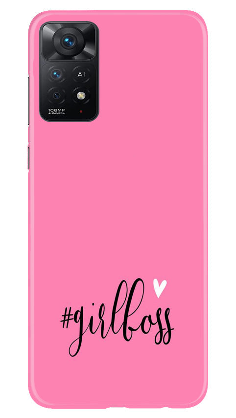 Girl Boss Pink Case for Redmi Note 11 Pro Plus (Design No. 238)