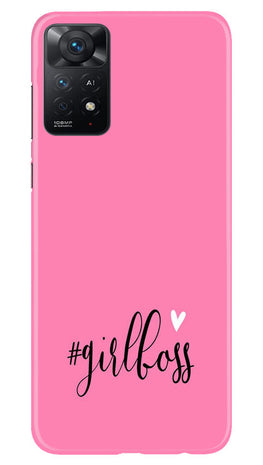 Girl Boss Pink Case for Redmi Note 11 Pro Plus (Design No. 238)