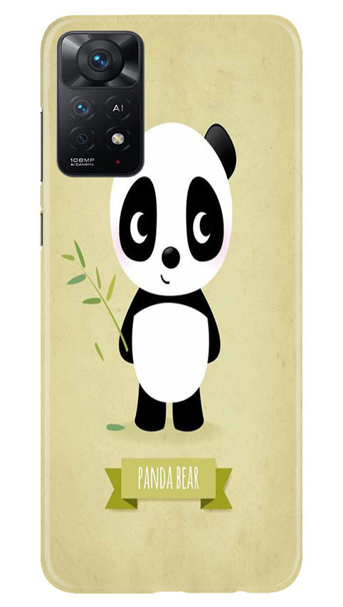Panda Bear Mobile Back Case for Redmi Note 11 Pro Plus (Design - 279)
