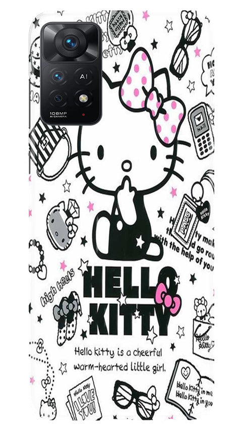 Hello Kitty Mobile Back Case for Redmi Note 11 Pro Plus (Design - 320)