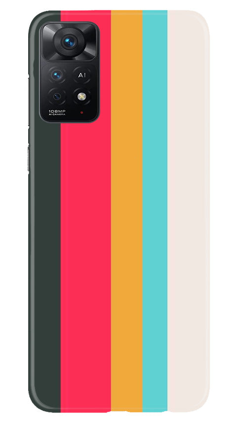Color Pattern Mobile Back Case for Redmi Note 11 Pro Plus (Design - 328)