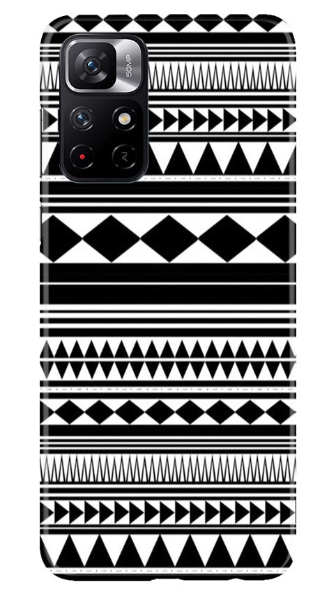 Black white Pattern Case for Redmi Note 11T 5G