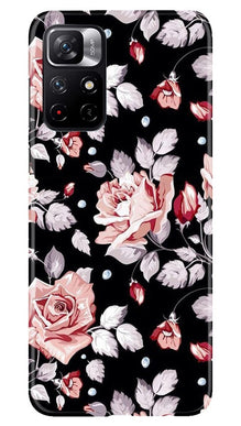 Pink rose Mobile Back Case for Redmi Note 11T 5G (Design - 12)