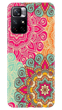 Rangoli art2 Mobile Back Case for Redmi Note 11T 5G (Design - 29)