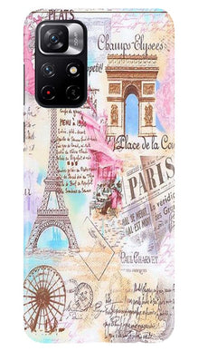 Paris Eiftel Tower Mobile Back Case for Redmi Note 11T 5G (Design - 54)