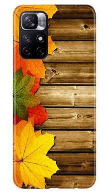 Wooden look3 Mobile Back Case for Redmi Note 11T 5G (Design - 61)