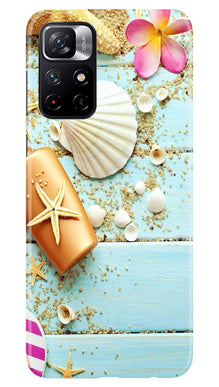 Sea Shells Mobile Back Case for Redmi Note 11T 5G (Design - 63)