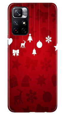 Christmas Mobile Back Case for Redmi Note 11T 5G (Design - 78)