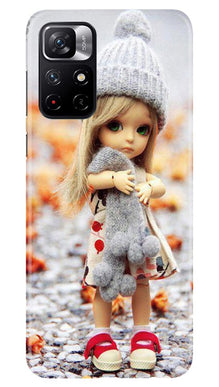 Cute Doll Mobile Back Case for Redmi Note 11T 5G (Design - 93)