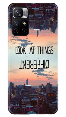 Look at things different Mobile Back Case for Redmi Note 11T 5G (Design - 99)