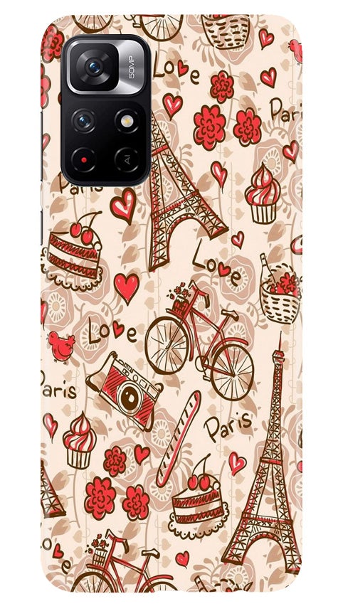 Love Paris Case for Redmi Note 11T 5G(Design - 103)