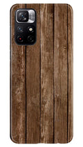 Wooden Look Case for Mi 11T 5G  (Design - 112)